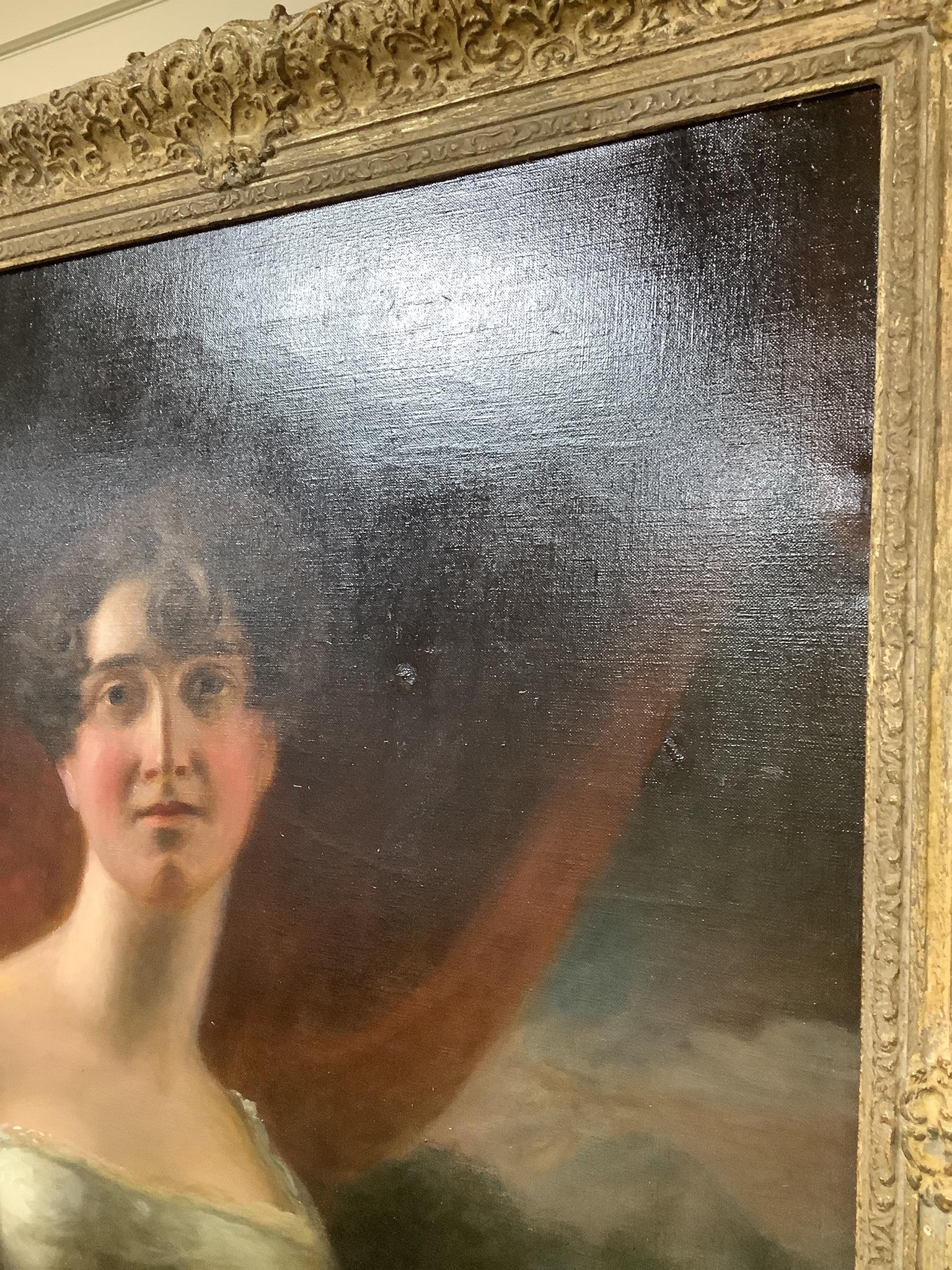 English School c.1830, oil on canvas, Portrait of Margaret Balfour of Pilrig, Edinburgh (1807-1860), 74 x 62cm